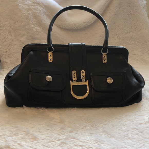 Dior satchel purse with magnetic close and zipper - Picture 1 of 7
